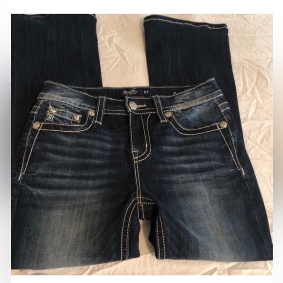 Miss Me bootcut jeans. Size 27. Cow print. Excellent condition - Picture 2 of 3